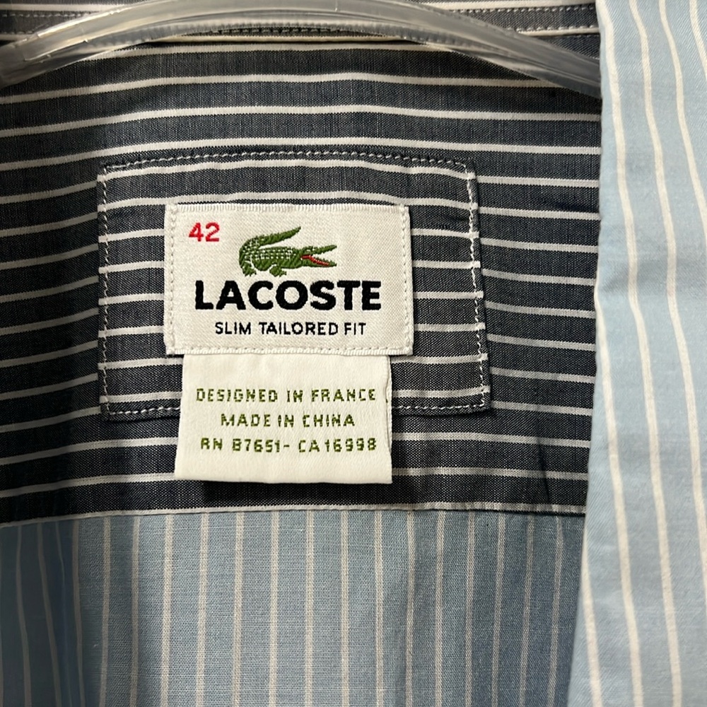 Lacoste fitted shirt